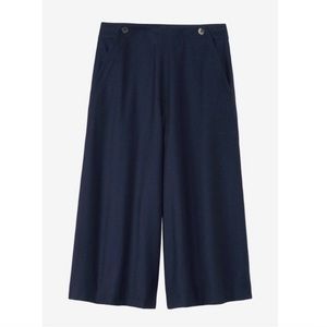 TOAST Wool Culottes in Navy